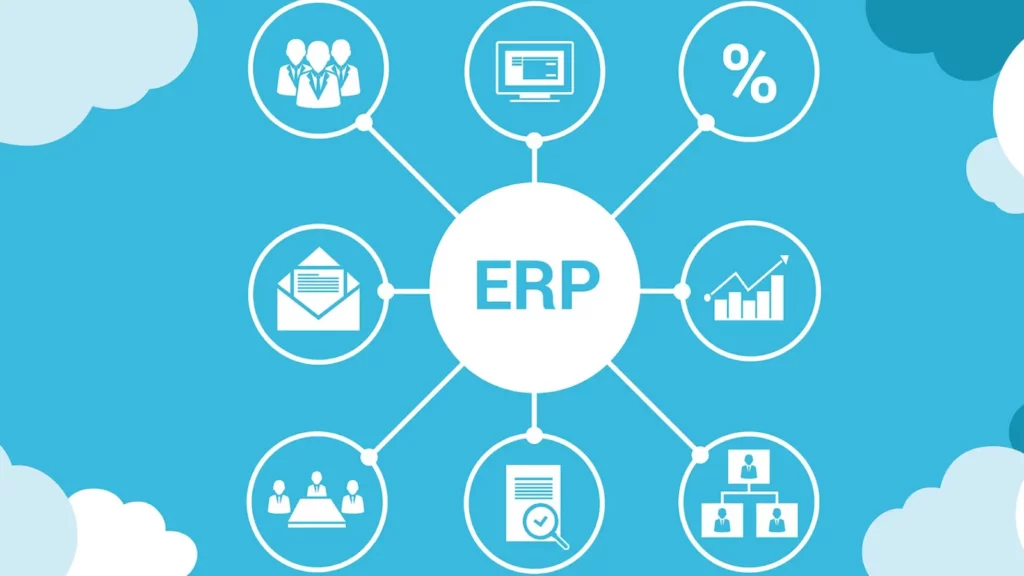 Sistema ERP com módulos de gestão integrados