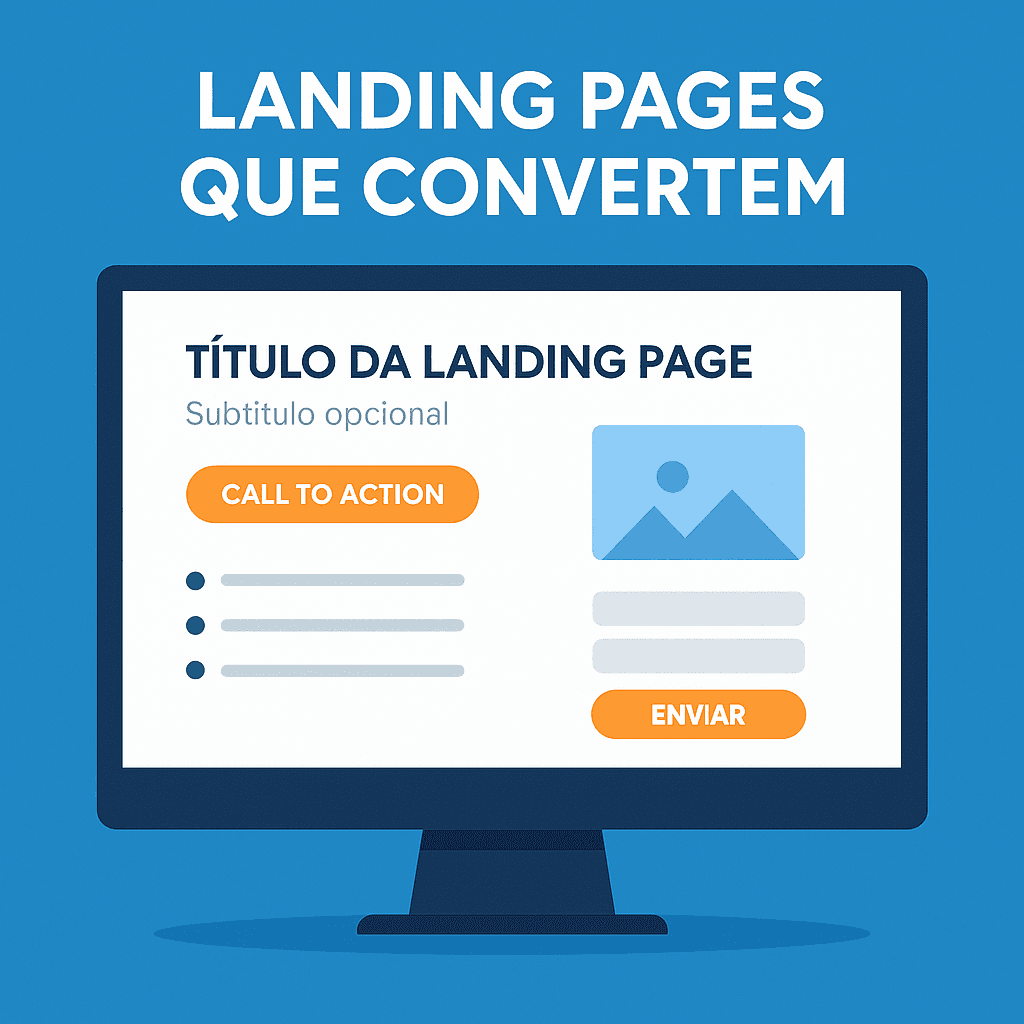 Exemplo de landing page moderna com elementos de conversão