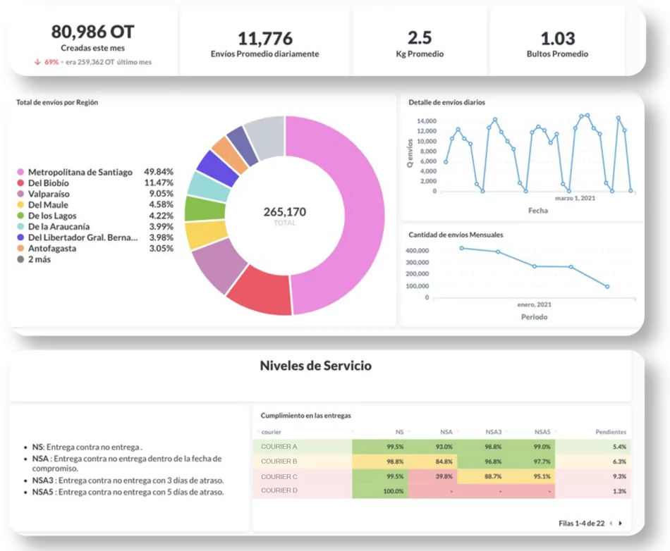 Equipe desenvolvendo relatórios e dashboards personalizados
